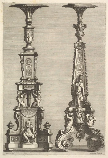 Two Torchères