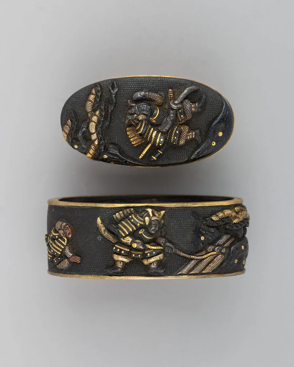 Sword-Hilt Collar and Pommel (Fuchigashira) — Unknown