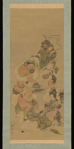 長澤蘆洲筆 七福神図|Seven Gods of Good Fortune