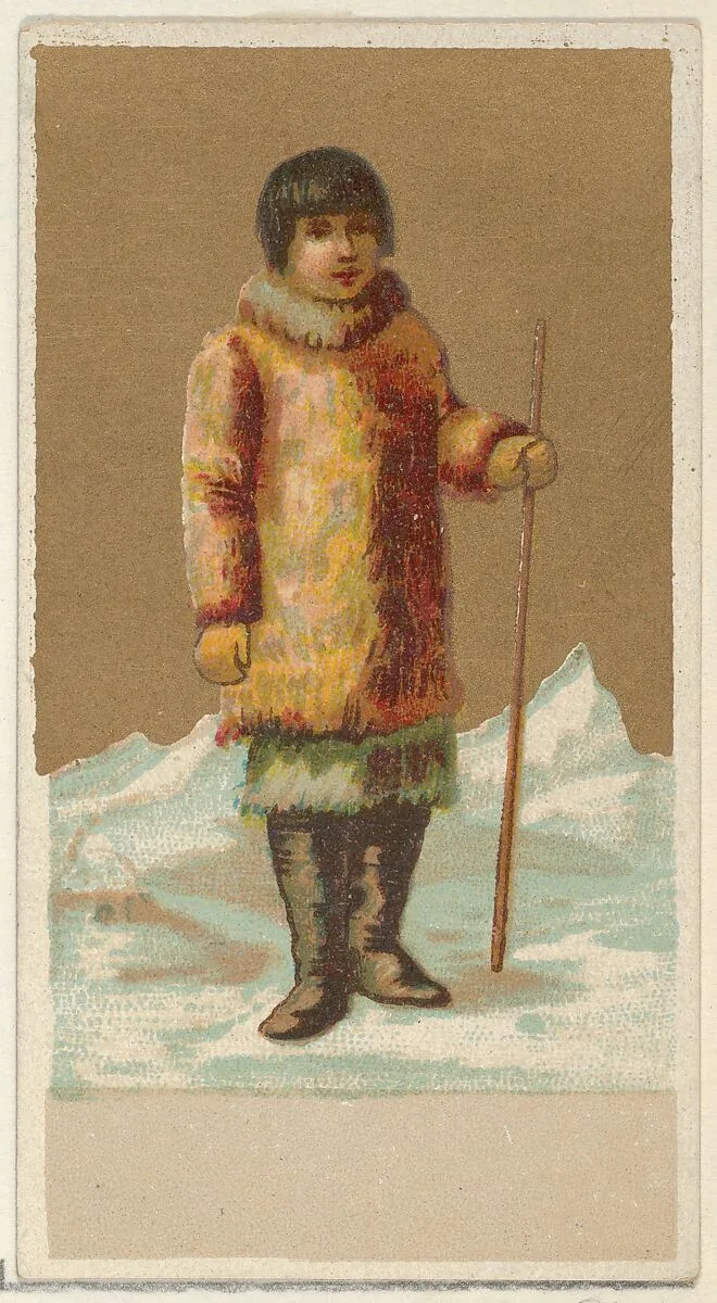 Eskimo, from the Natives in Costume series (N16), Teofani Issue, for Allen & Ginter Cigarettes Brands — Allen & Ginter|Teofani & Company