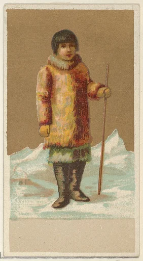 Eskimo, from the Natives in Costume series (N16), Teofani Issue, for Allen & Ginter Cigarettes Brands