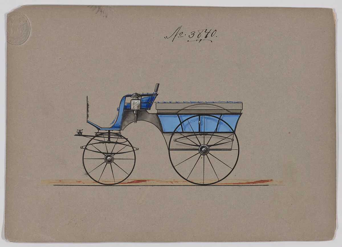 Design for Omnibus or Wagonette, no. 3840 — Brewster & Co.