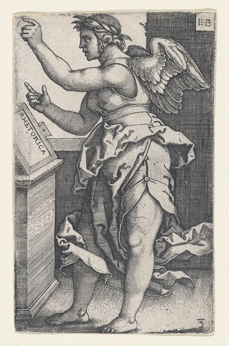 Rhetorica, from "The Seven Liberal Arts" — Sebald Beham