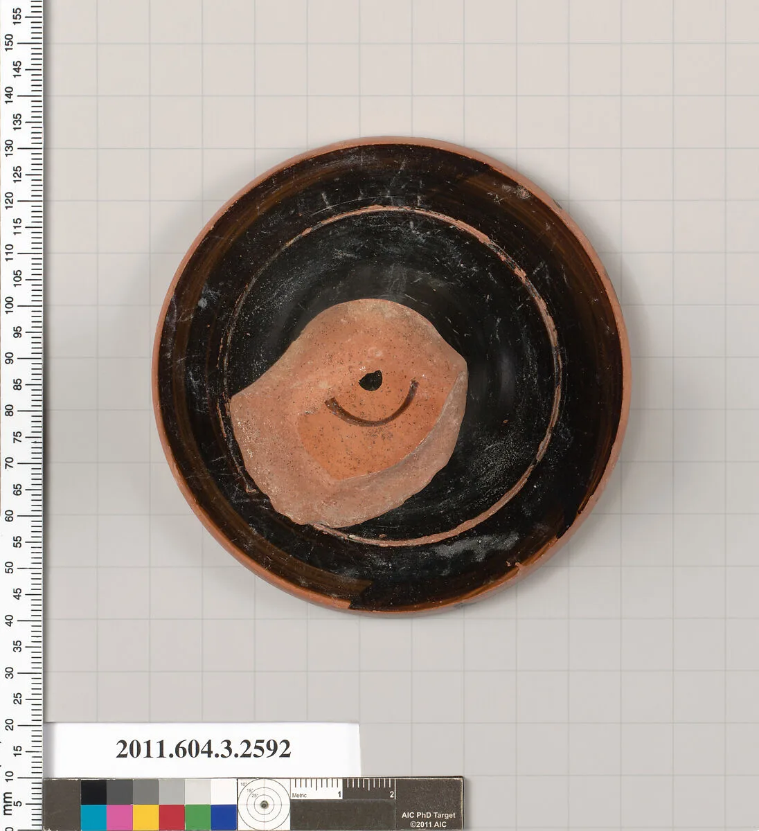Terracotta fragment of a kylix (drinking cup) — Unknown