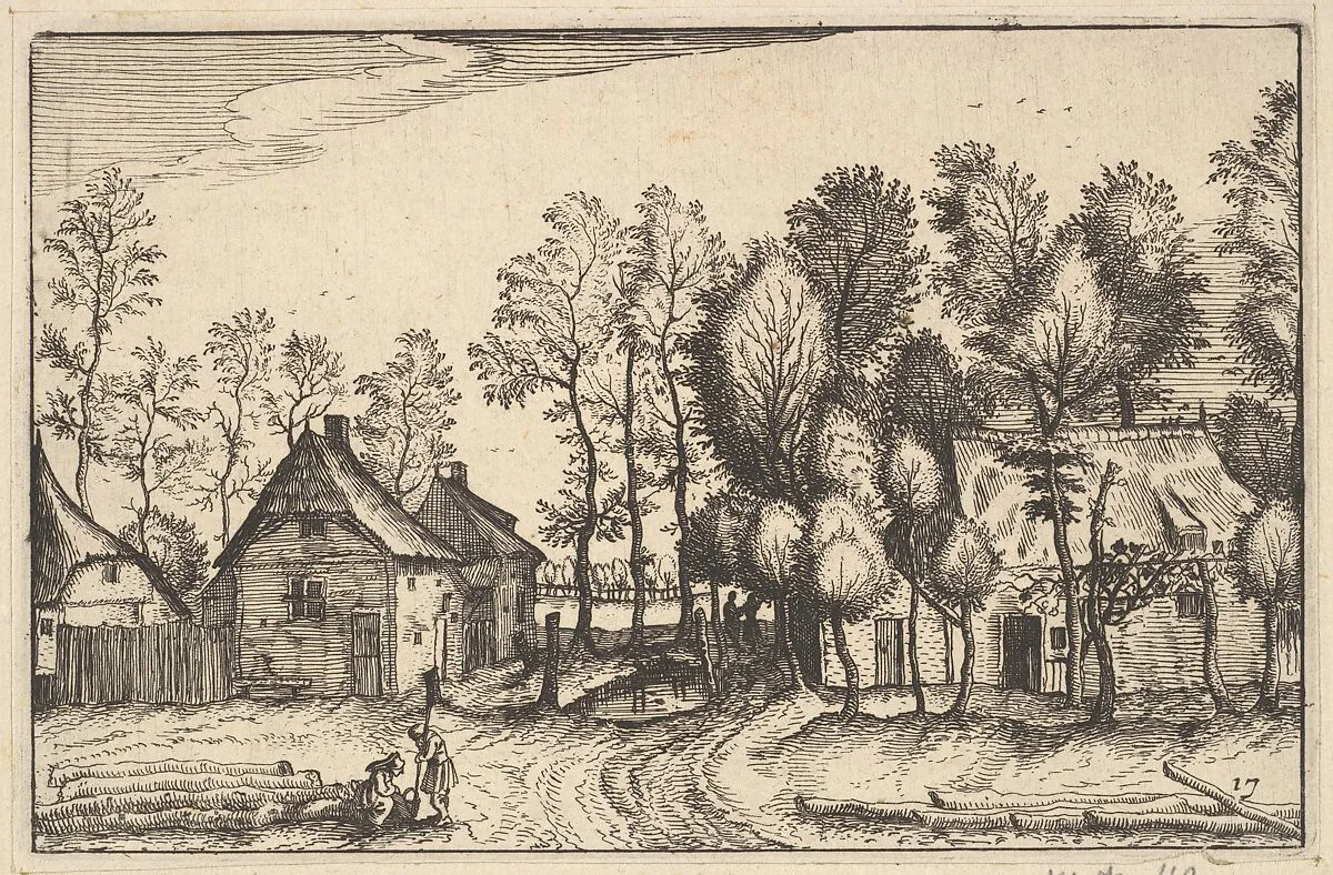Landscape with Hewed Trees, plate17 from "Regiunculae et Villae Aliquot Ducatus Brabantiae" — Claes Jansz. Visscher|Claes Jansz. Visscher|The Master of the Small Landscapes