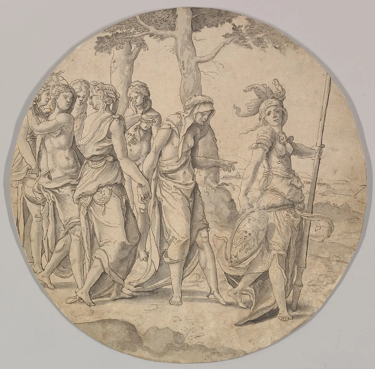 Minerva Leading a Procession of Women — Pieter Coecke van Aelst