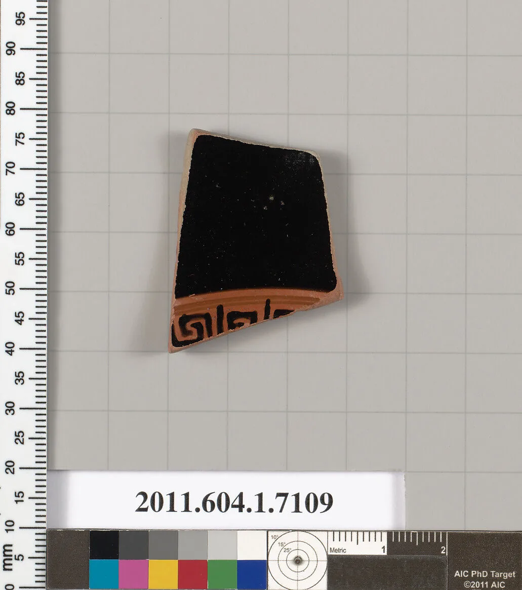Terracotta fragment of a kylix (drinking cup) — Unknown
