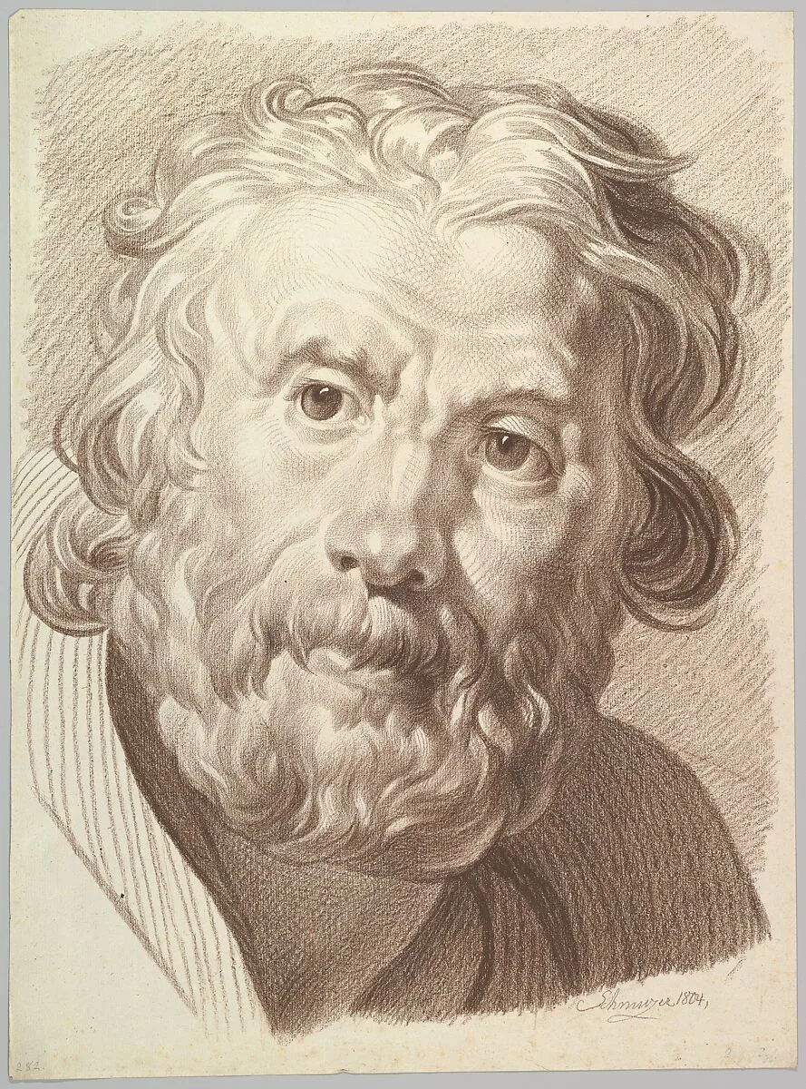Head of Bearded Old Man — Jakob Matthias Schmutzer