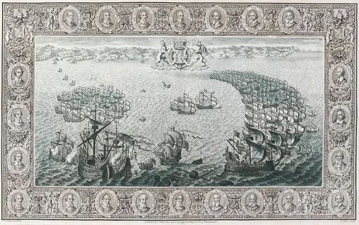 The Tapestry Hangings of the House of Lords Representing the Several Engagements Between the English and Spanish Fleets...