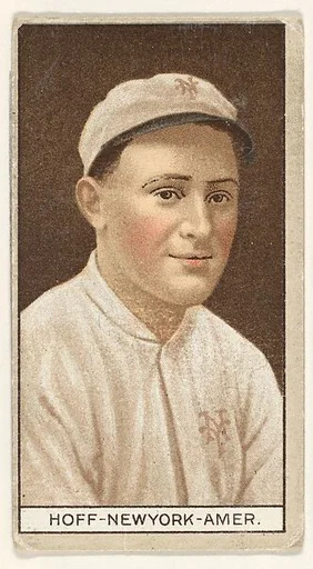Hoff, New York, American League, from the Brown Background series (T207) for the American Tobacco Company