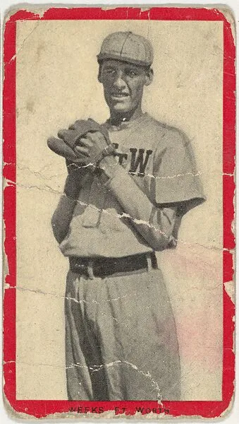 Weeks, Ft. Worth, Texas League, from the Baseball Players (Red Borders) series (T210) issued by Old Mill Cigarettes — Old Mill Cigarettes, Virginia