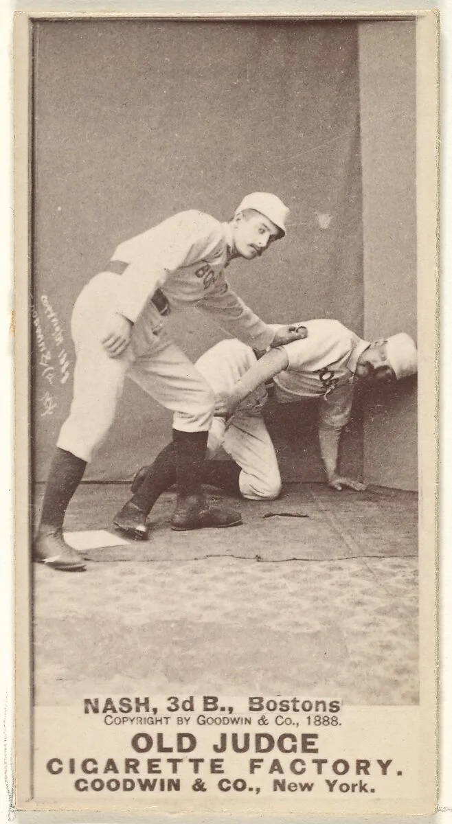 Nash, 3rd Base, Boston, from the Old Judge series (N172) for Old Judge Cigarettes — Goodwin & Company