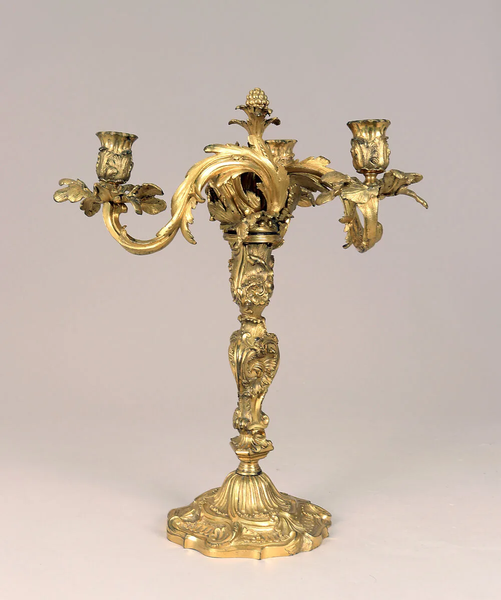 Pair of three-light candelabra — Unknown