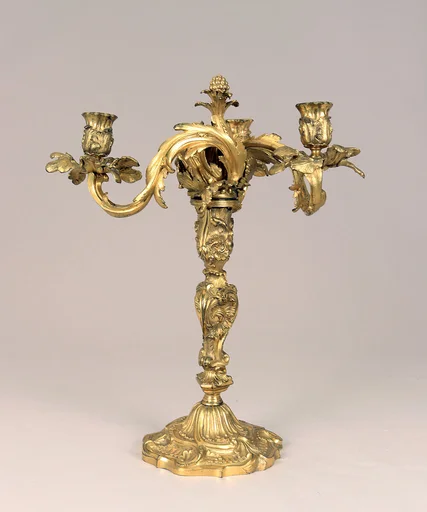 Pair of three-light candelabra