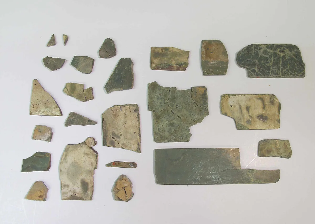 Inlay elements from shrine: revetment/inlay plaques — Unknown