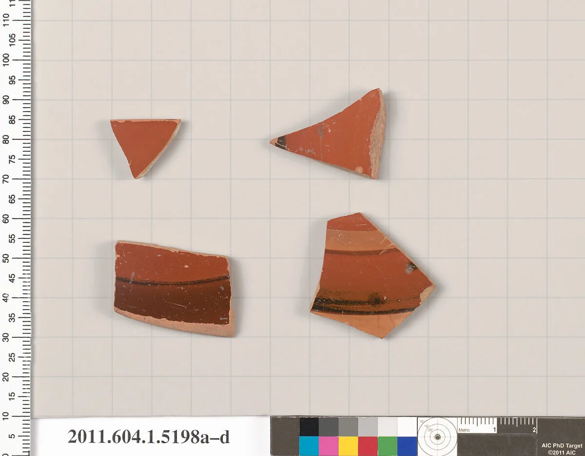 Terracotta fragments of kylikes (drinking cups) — Unknown