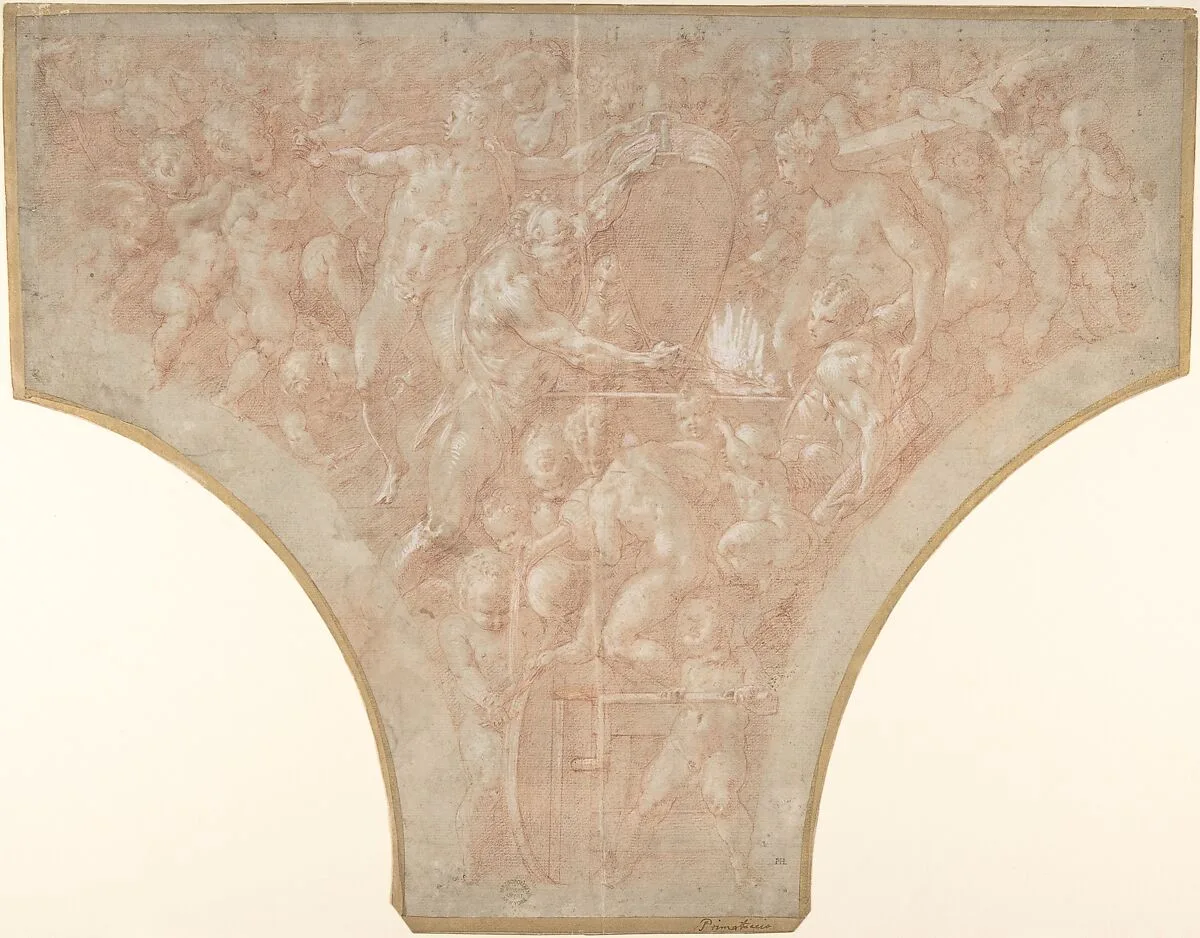 Vulcan Forging the Darts of Cupid — Francesco Primaticcio