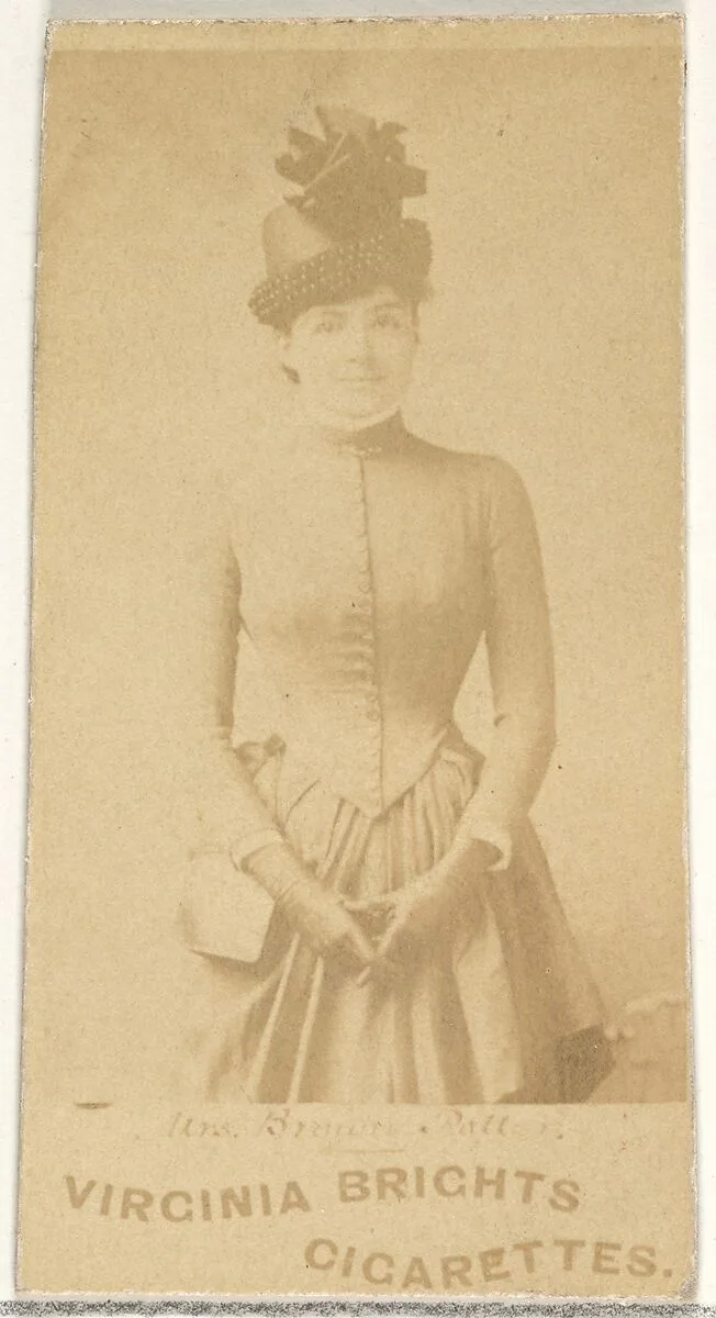 Mrs. Brown Potter, from the Actors and Actresses series (N45, Type 1) for Virginia Brights Cigarettes — Allen & Ginter