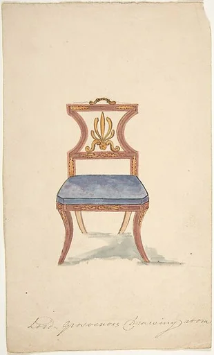 Design for a Chair, "For Lord Grosvenor's Drawing Room"