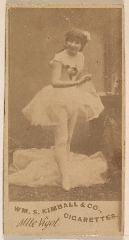 Mlle Vigot, from the Actresses series (N203) issued by Wm. S. Kimball & Co. — William S. Kimball & Company