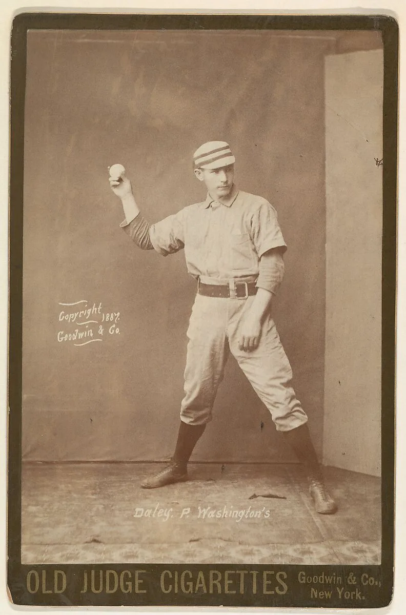 Daley, Pitcher, Washington, from the series Old Judge Cigarettes — Goodwin & Company