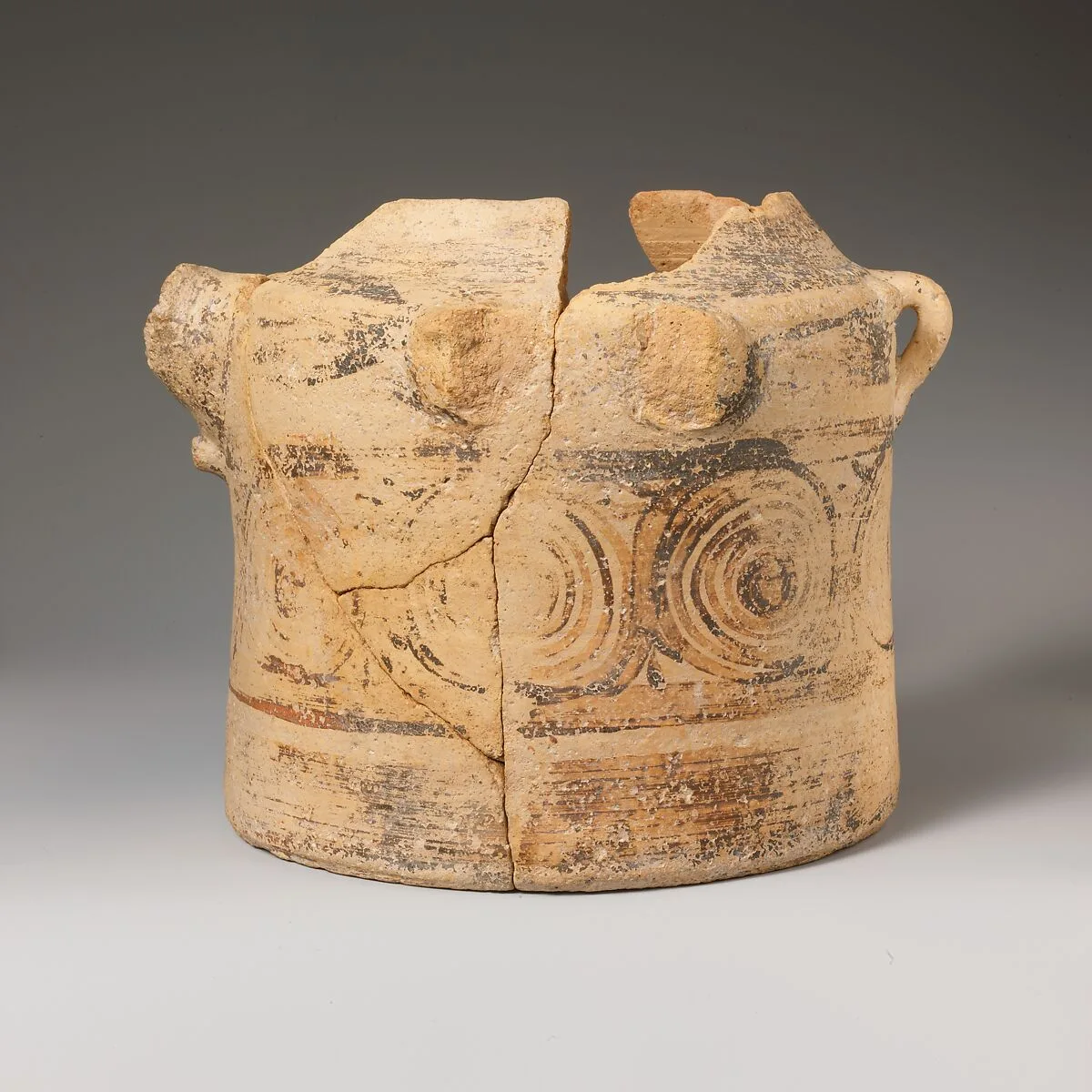 Terracotta bridge-spouted jar — Unknown