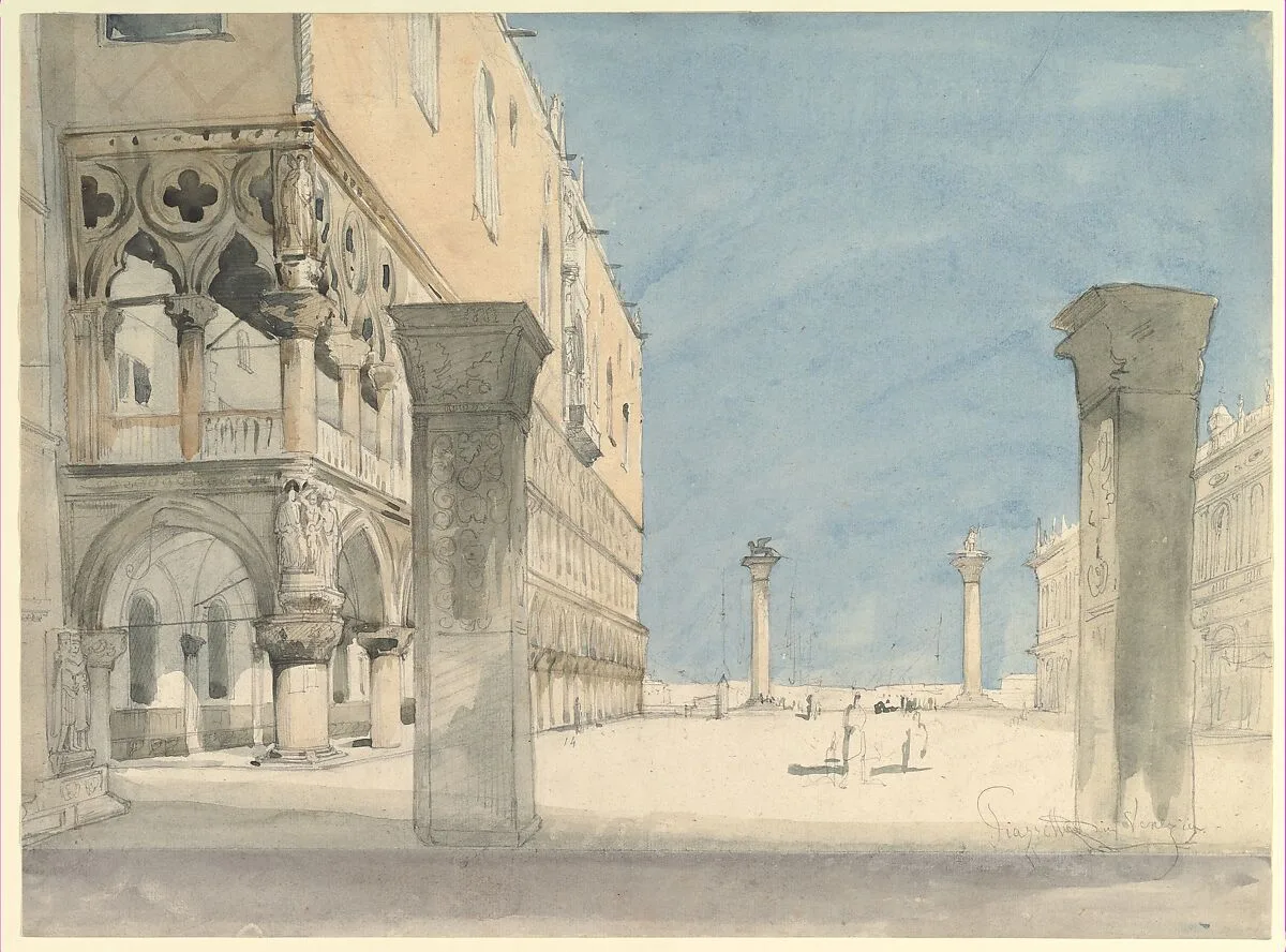 View of the Piazzetta di San Marco in Venice — Wilhelm Gail