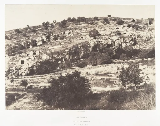 Jérusalem, Vallée de Hinnom, Ensemble du flanc droit