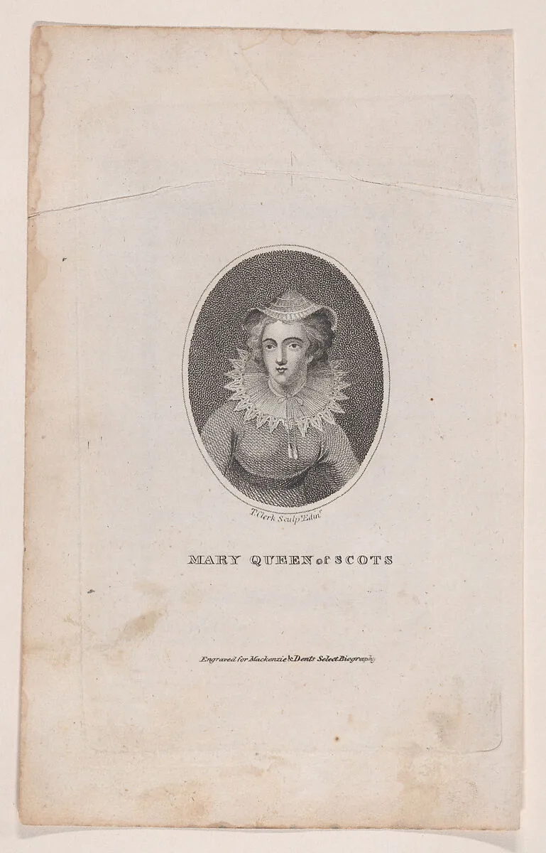 Mary, Queen of Scots (from "Select Biography: Containing Instructive and Entertaining Accounts of the Lives, Characters, and Actions of the Most Eminent Persons of All Ages and All Countries") — Mary, Queen of Scots|T. Clerk|Federico Zuccaro (Zuccari)|Mackenzie & Dent