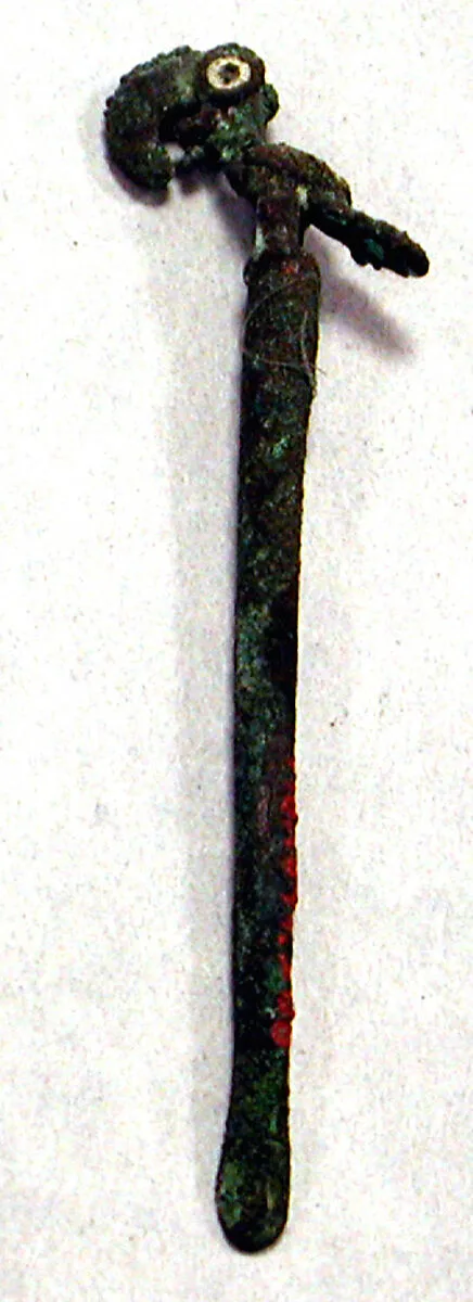 Copper Lime Spoon with Bird Top — Unknown