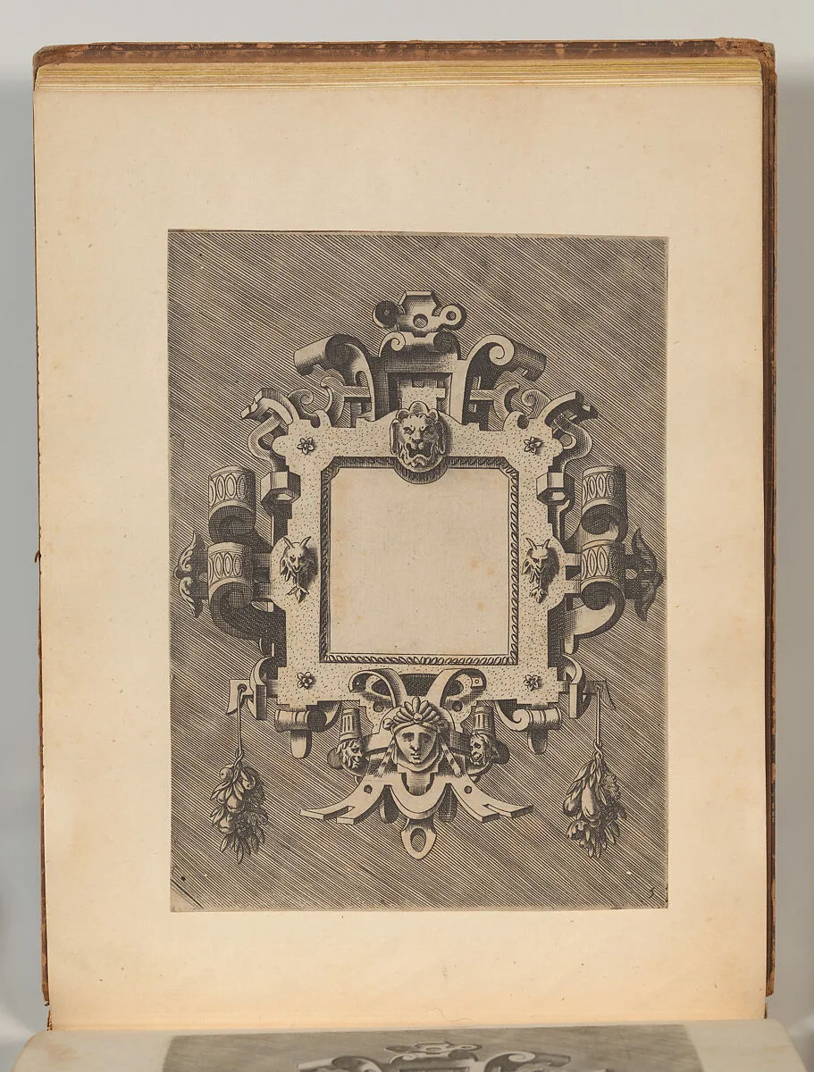 Targhe ed altri ornati di varie e capricciose invenzioni (Cartouches and other ornaments of various and capricious invention, page 30) — Carlo Losi|Hans Vredeman de Vries