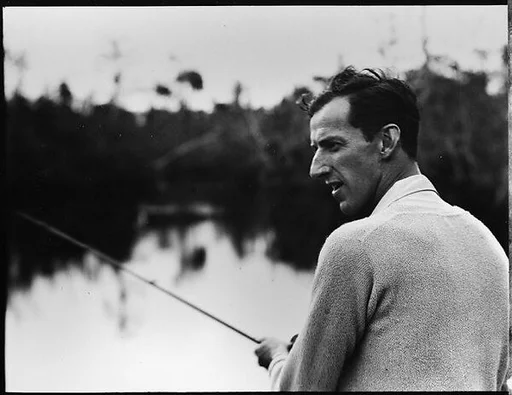 [Unidentified Man on Dayboat, Possibly Joseph Verner Reed, in Everglades, Florida]