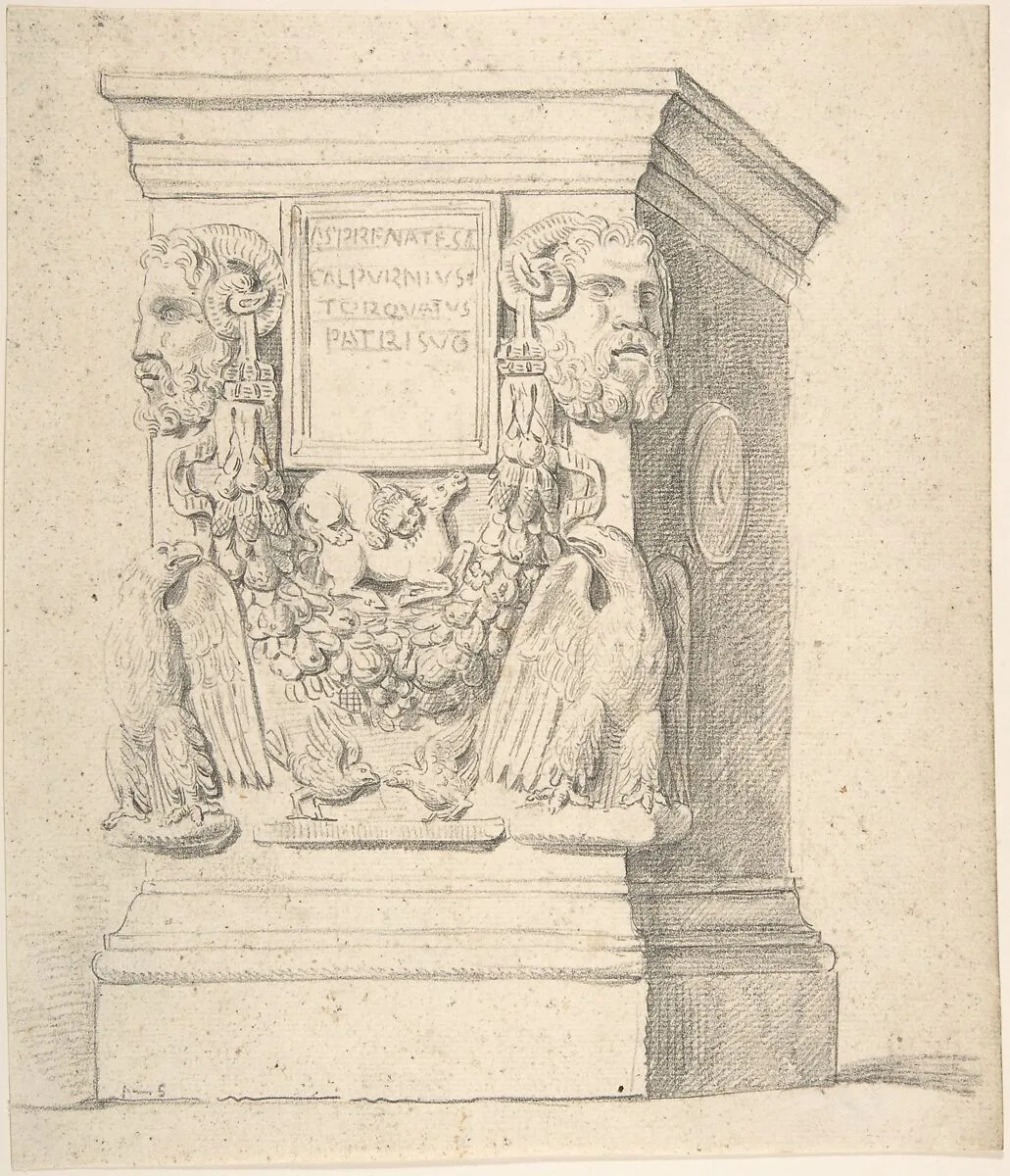 Sketch of a Classical Pedestal — Thomas Hardwick