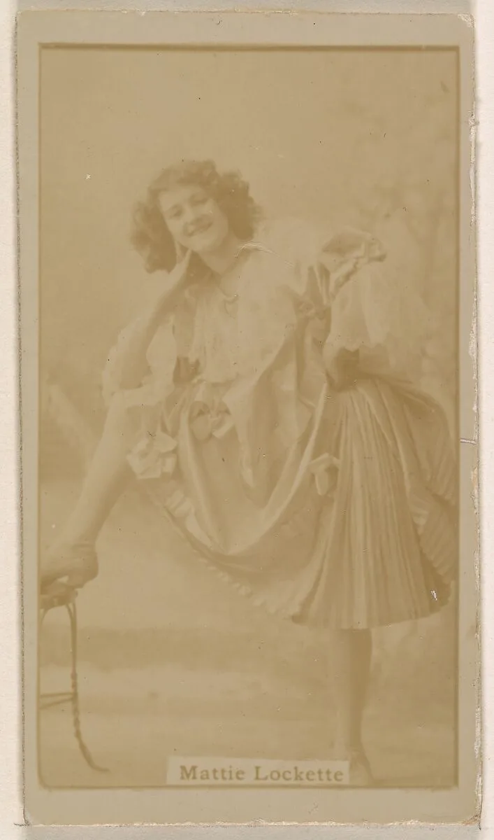 Mlle. Lobestini, from the Actresses series (N245) issued by Kinney Brothers to promote Sweet Caporal Cigarettes — Kinney Brothers Tobacco Company