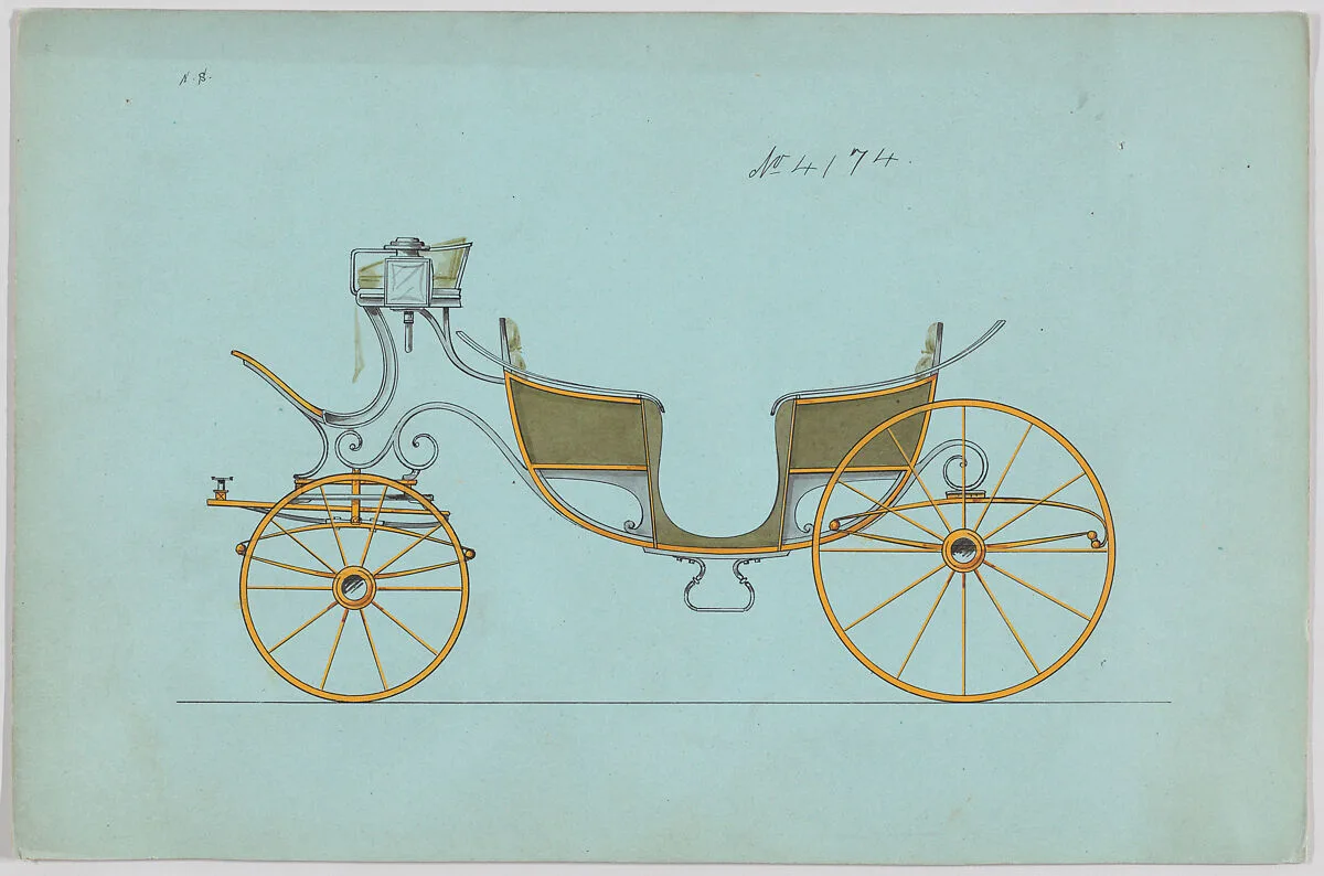 Design for 6 seat Phaeton, no. 4174 — Brewster & Co.|Herman Stahmer