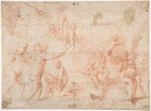 Putti and a Young Satyr at Play