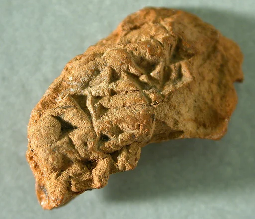 Cuneiform tablet: fragment, content uncertain
