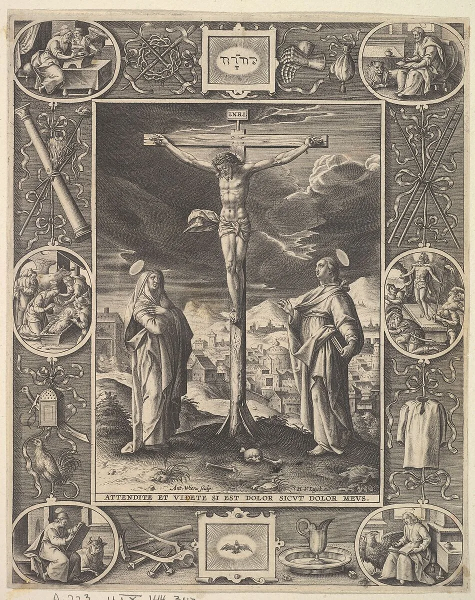 Christ on the Cross — Antonius Wierix, II