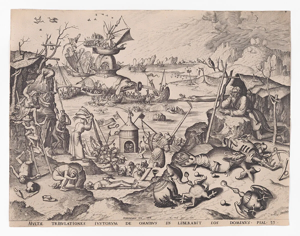 The Temptation of St. Anthony — Lucas van Doetecum|Johannes van Doetecum I|Hieronymus Bosch|Hieronymus Cock