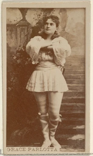 Grace Parlotta, from the Actors and Actresses series (N45, Type 8) for Virginia Brights Cigarettes