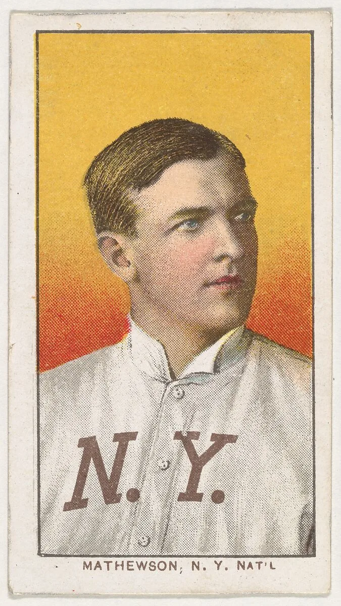 Mathewson, New York, National League, from the White Border series (T206) for the American Tobacco Company — American Tobacco Company