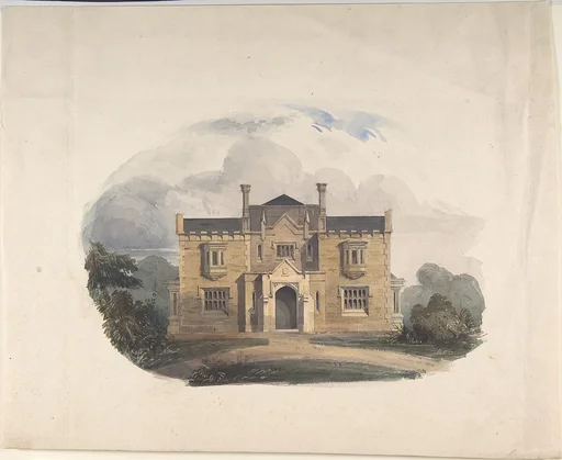 Design for a Tudoresque Villa, Elevation