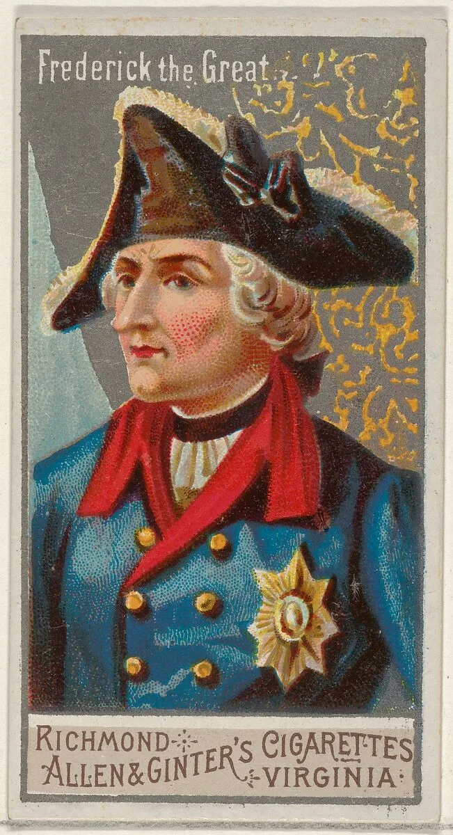 Frederick the Great, from the Great Generals series (N15) for Allen & Ginter Cigarettes Brands — Allen & Ginter|George S. Harris & Sons