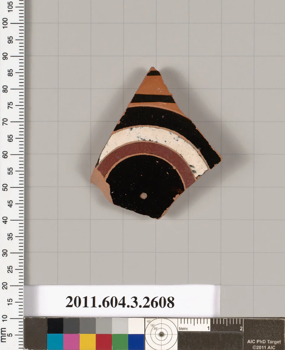 Terracotta fragment of a kylix (drinking cup) — Unknown