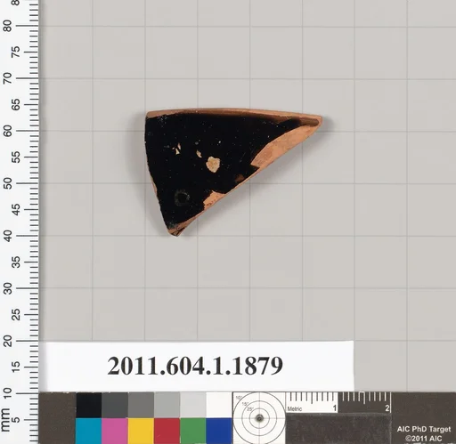 Terracotta rim fragment of a kylix (drinking cup)