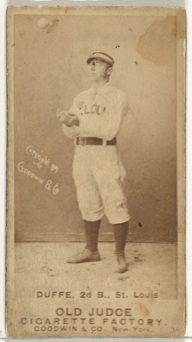 Charles Edward "Charlie" Duffee, 2nd Base, St. Louis Browns, from the Old Judge series (N172) for Old Judge Cigarettes — Goodwin & Company