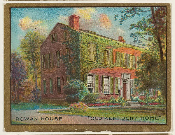 Rowan House, Old Kentucky Home, from the "Historic Homes" series (T69), issued with Helmar Cigarettes by S. Anargyros Tobacco Company — S. Anargyros Tobacco Company