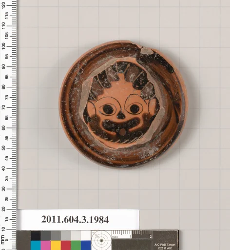 Terracotta fragment of a stemless cup (drinking cup)