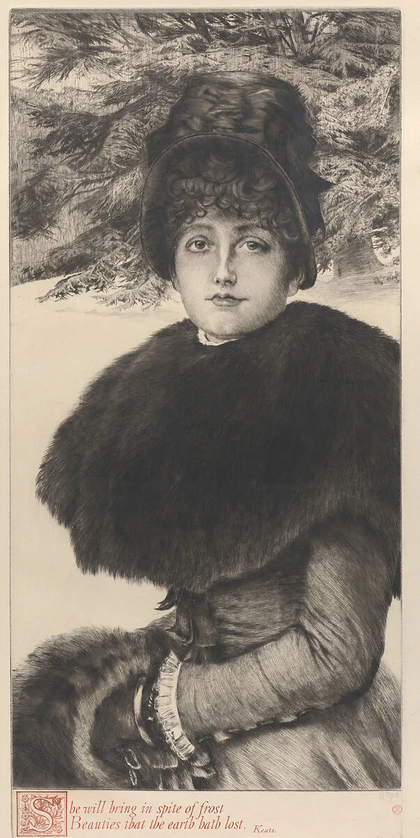 A Winter's Walk — James Tissot