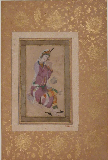 Seated Woman Curling her Hair